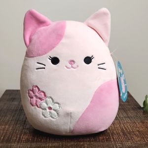 Squishmallow  Roseanne Sakura Pink Cat 8”
